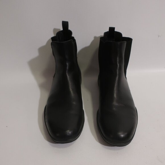 Mens Prada Saffiano Black Leather Chelsea Boots Sz 7 - Picture 1 of 10